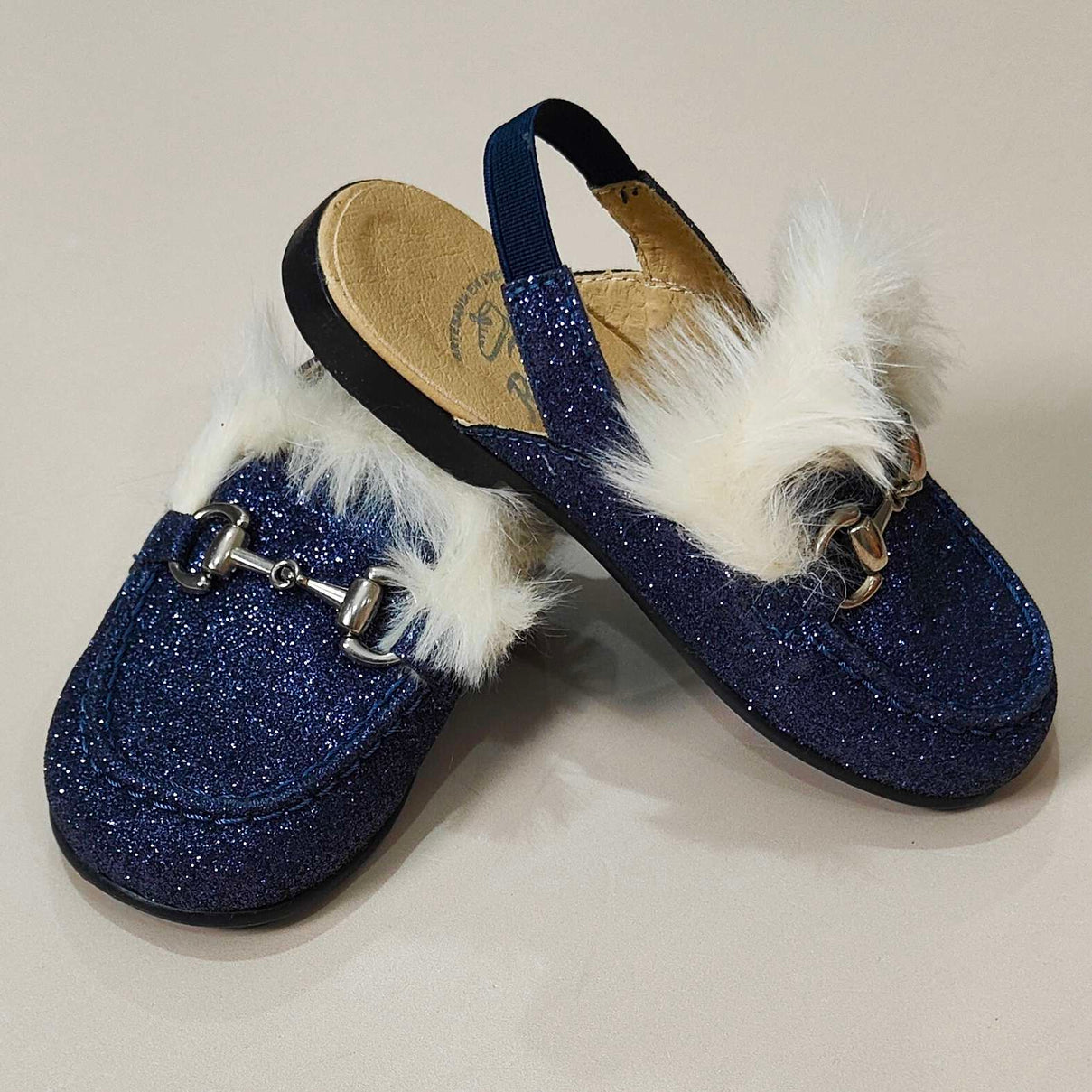 Scarpine Primi Passi Mejale In Pelle Morbida Blu Marine 6-12 Mesi - Antiscivolo Per Neonati